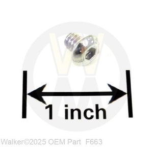 Walker Part # F663 : 10-24x1/4 Button Head Allen Screw
