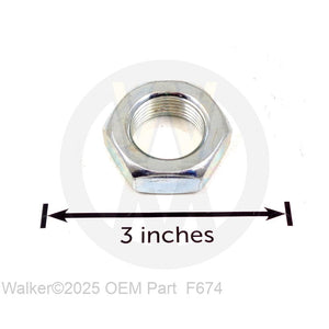 Walker Part # F674 : 1"-14 Hex Nut LH/LP
