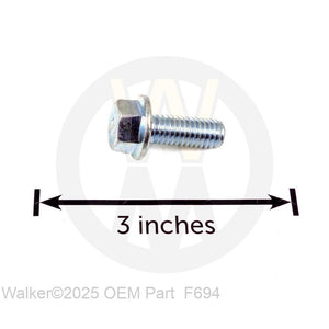 Walker Part # F694 : 3/8-16x1 Flanged Hex Bolt