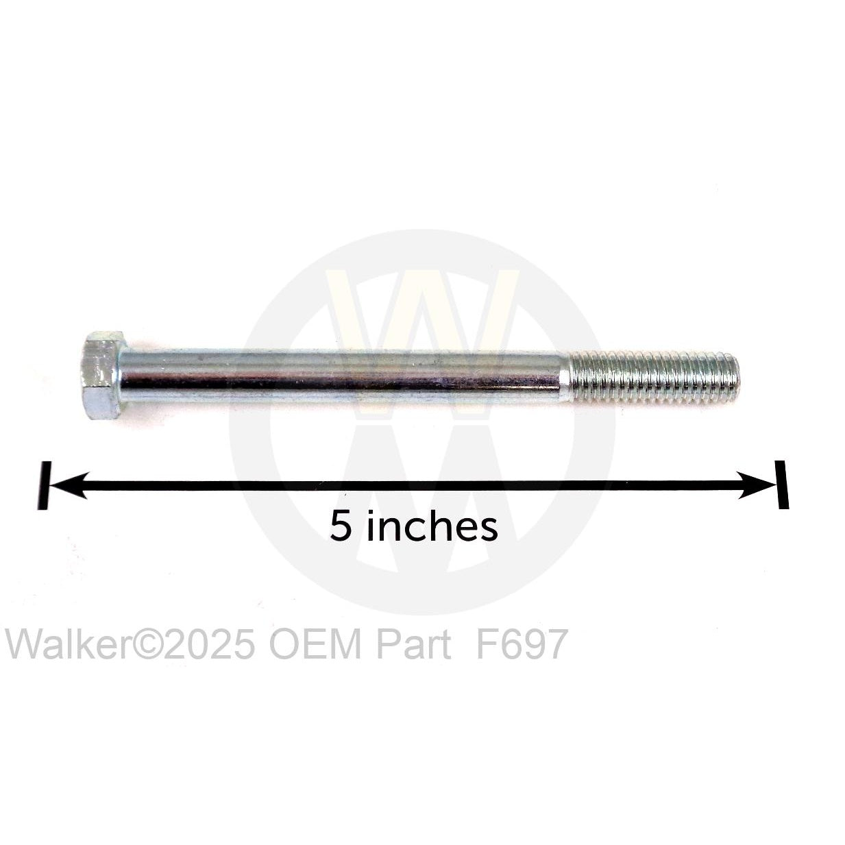 Walker Part # F697 : 3/8-16x4-1/4 Hex Bolt