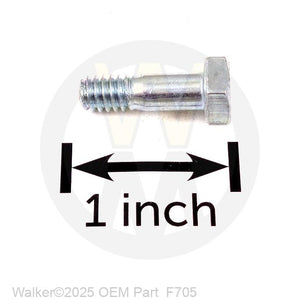 Walker Part # F705 : 1/4-20x13/16 Hex Bolt