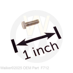 Walker Part # F712 : 4-40x3/8 Hex Head Stainless
