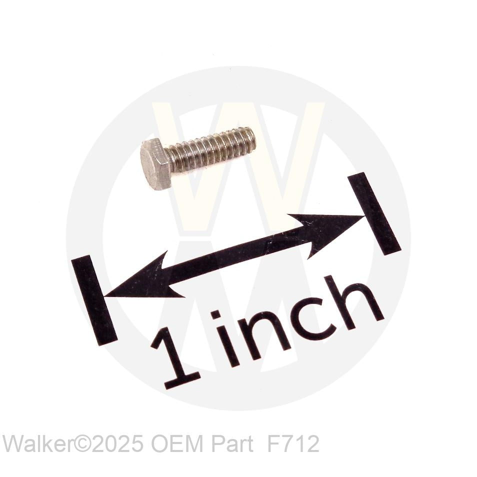 Walker Part # F712 : 4-40x3/8 Hex Head Stainless