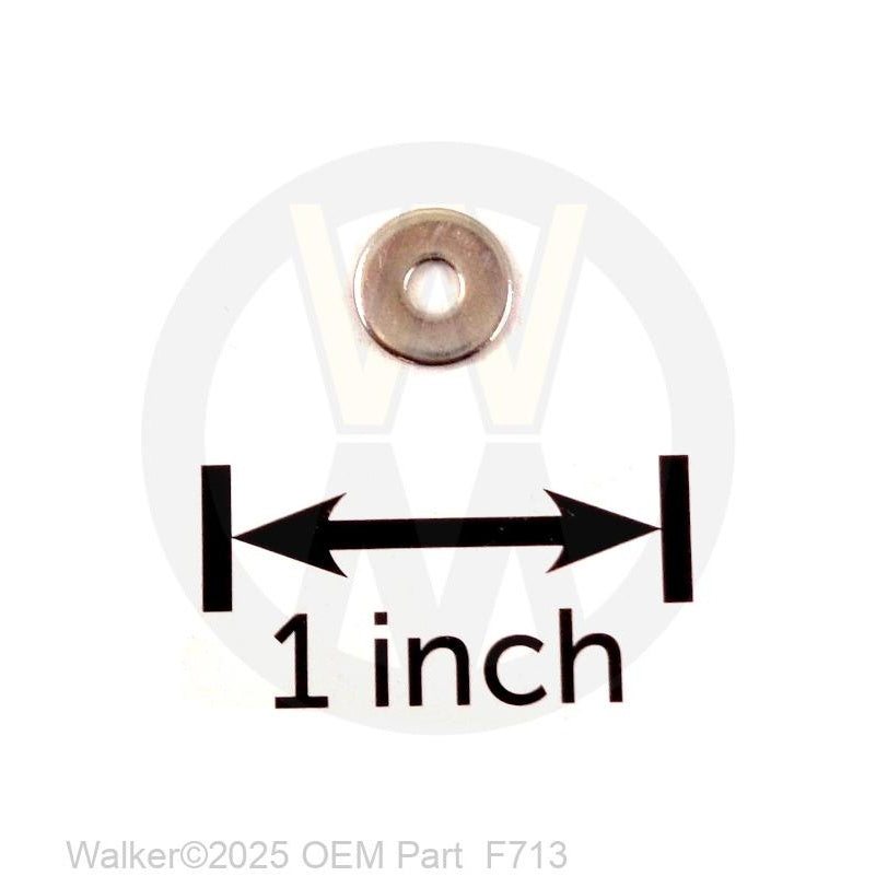 Walker Part # F713 : Washer #4 Stainless