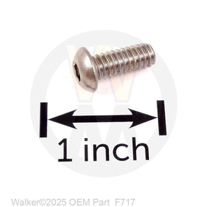 Walker Part # F717 : 1/4-20x1/2 Button Head