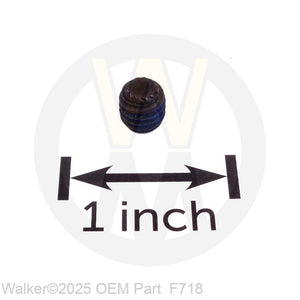 Walker Part # F718 : 5/16-18x5/16 Set Screw (Knurl Point) W/Loctite