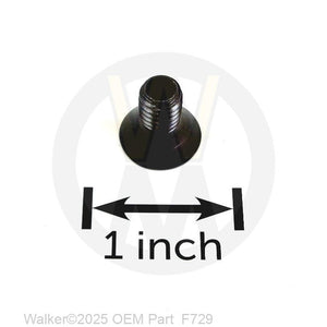 Walker Part # F729 : 5/16-18 Torx Head Flat Head Screw