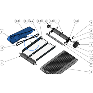 EcoLawn GIC-119 S/a Conveyor Support Plate — Conveyor Assembly replacement part for ECO250-G top dresser