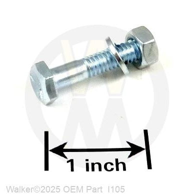Walker Part # I105 : 1/4-18x1 SHEAR W/LOCKNUT (656053)