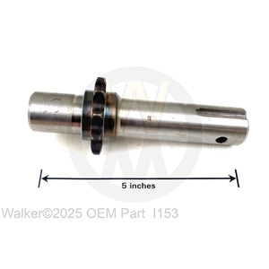 Walker Part # I153 : DRIVE SHAFT W/SPROCKET (H40C11) (657250)