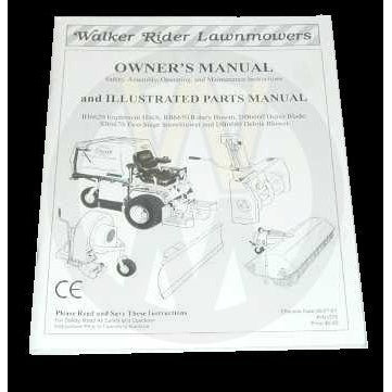 Walker Part # I375 : IMPLEMENT MANUAL