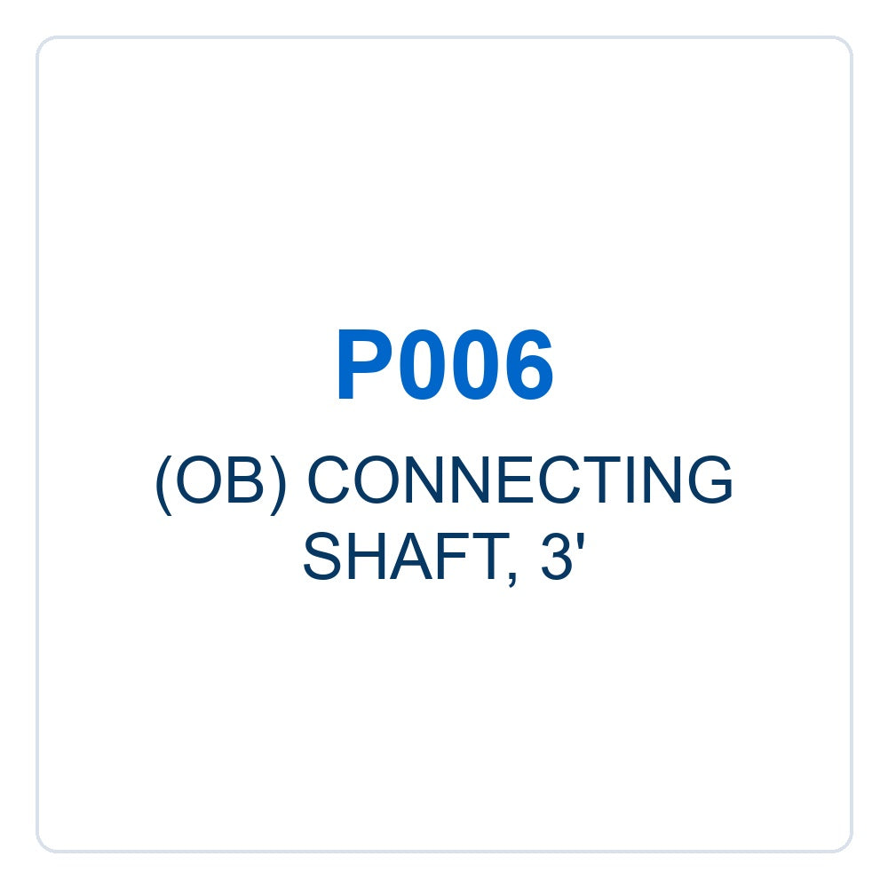 Walker Part # P006 : (OB) CONNECTING SHAFT, 3'