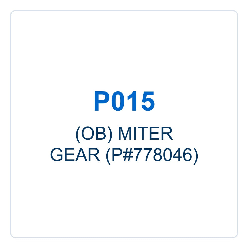 Walker Part # P015 : (OB) MITER GEAR (P#778046)