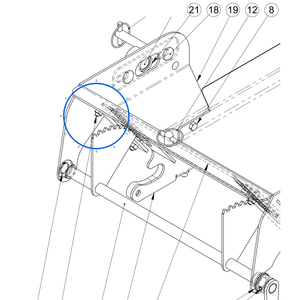 EcoLawn Q-0032 Nylock 1/4-20 — Drive Assembly replacement part for ECO Series top dressers