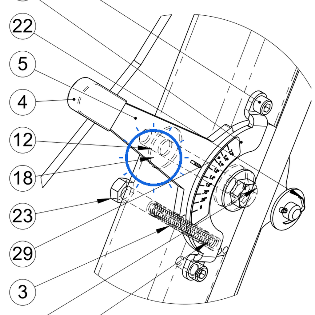 EcoLawn Q-0033 Nylock 3/8-16 — Hitch Pin replacement part for ECO Series top dressers