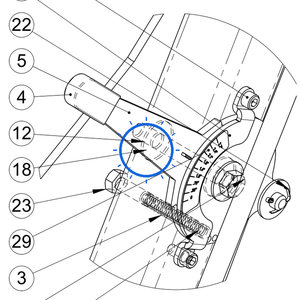 EcoLawn Q-0033 Nylock 3/8-16 — Hitch Pin replacement part for ECO Series top dressers