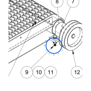 EcoLawn Q-0044 Hex Bolt 3/8-16 X 1 3/4" — Drive Assembly replacement part for ECO Series top dressers