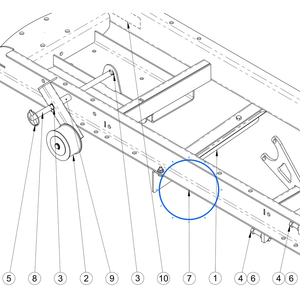 EcoLawn S-0001 Frame ECO-100 — Main Frame replacement part for ECO100 top dresser