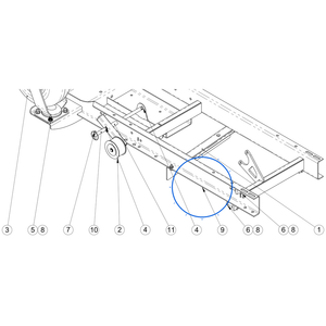 EcoLawn S-0002 Frame ECO-200 — Main Frame replacement part for ECO200 top dresser