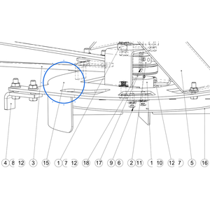 EcoLawn S-0013 Plate Ejection Support — Plate Ejection Assembly replacement part for ECO100 top dresser