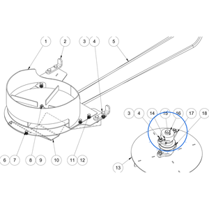 EcoLawn S-0015 Plate Ejection Shaft — Ejection Plate Assembly replacement part for ECO100, ECO150, and ECO50 top dressers