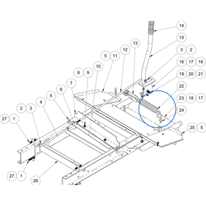 EcoLawn S-0032 Hitch Frame ECO-75 — Frame Assembly replacement part for ECO75 top dresser