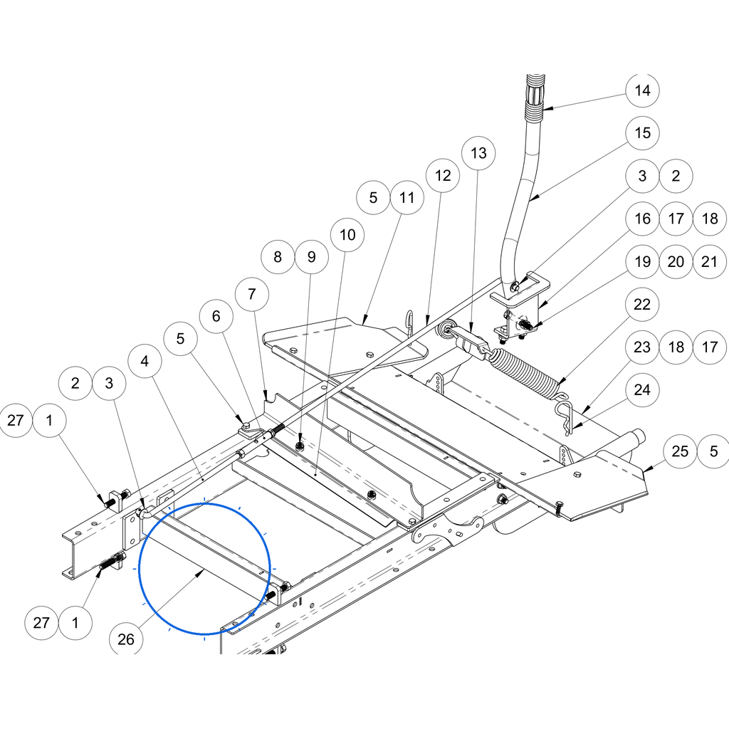 EcoLawn S-0075 Frame-ECO-75 — Frame Assembly replacement part for ECO75 top dresser
