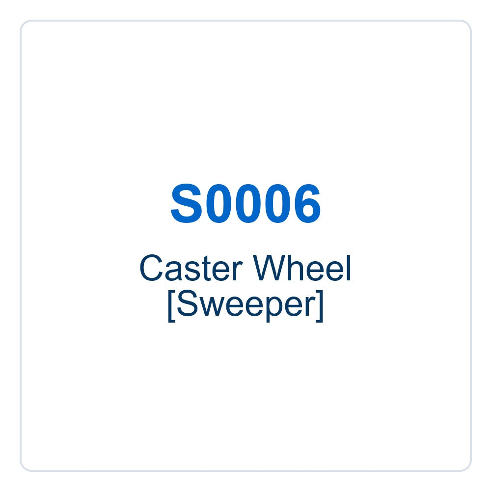 Walker Part # S0006 : Caster Wheel [Sweeper]