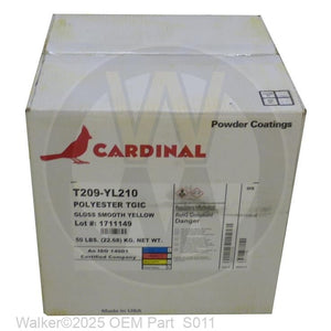 Walker Part # S011 : One box of Walker Yellow powder coat powder