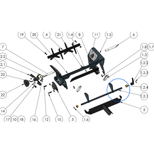 EcoLawn SA-013_250 Ecolawn Part # SA-013_250 FEED TRAP MECHANISM ASSY replacement part for ECO250 series top dressers