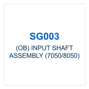 Walker Part # SG003 : (OB) INPUT SHAFT ASSEMBLY (7050/8050)