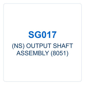Walker Part # SG017 : (NS) OUTPUT SHAFT ASSEMBLY (8051)