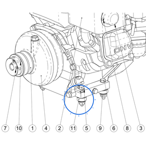 EcoLawn U-0035 Motor Spacer 3/8" — Motor Assembly replacement part for ECO Series top dressers