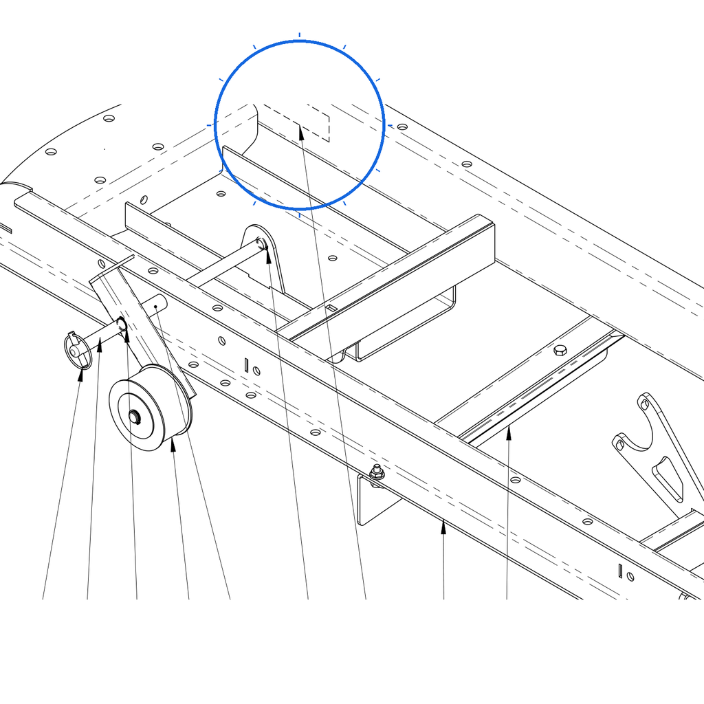 EcoLawn X-0103 Serial Sticker-ECO 100 — Main Frame replacement part for ECO100 top dresser