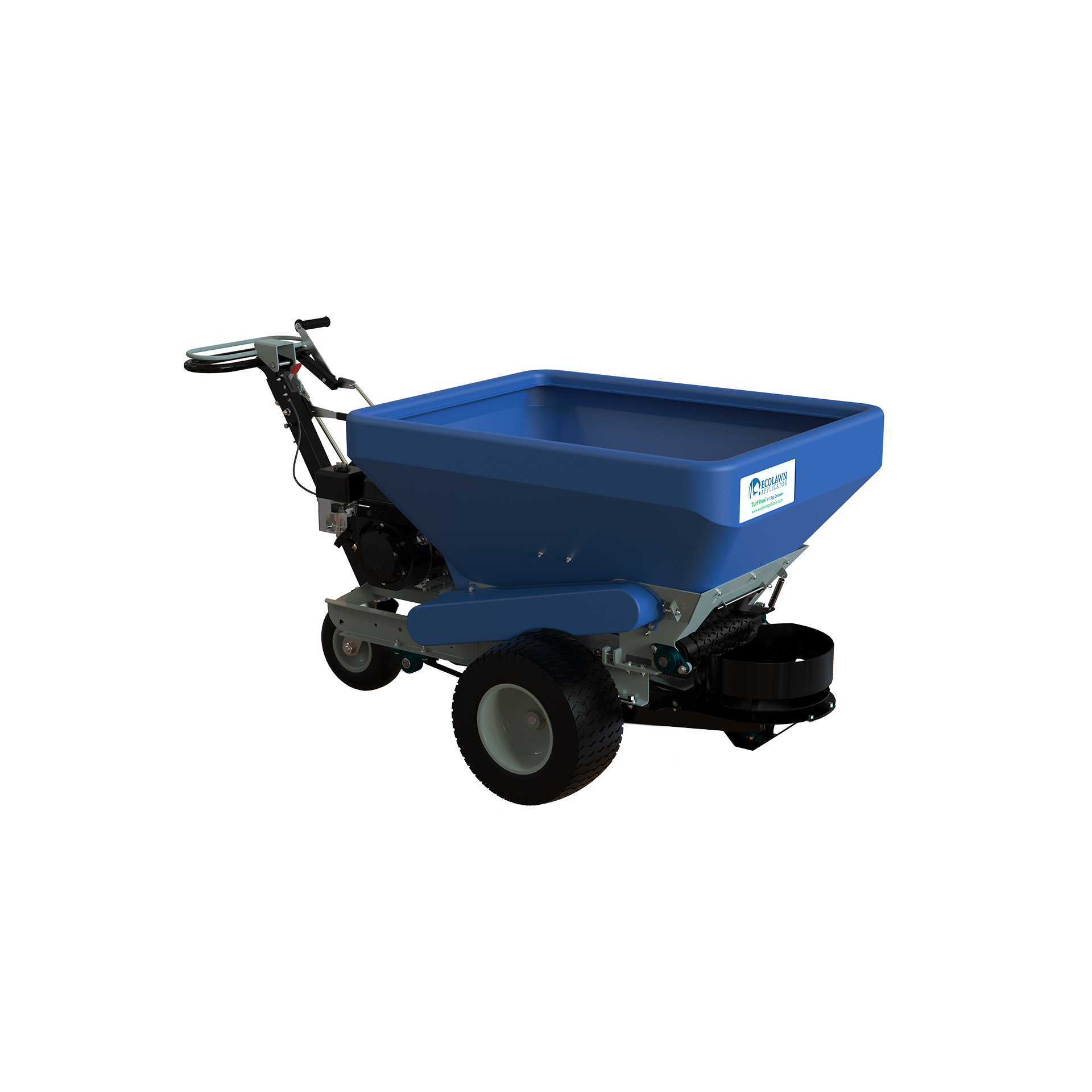EcoLawn ECO150 self-propelled top dresser for turf maintenance