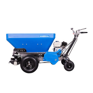 EcoLawn ECO250 top dresser with gearbox-driven dual spinners