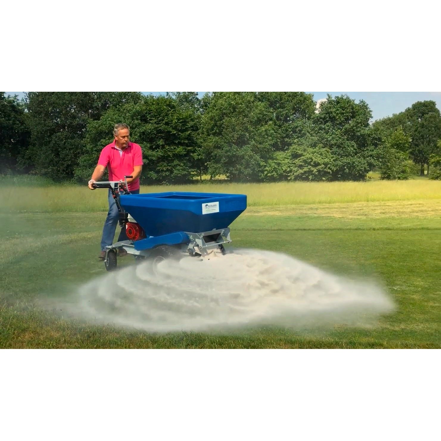 EcoLawn ECO250 four-wheel self-propelled top dresser