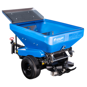 EcoLawn ECO50-S tow-behind sand and compost spreader with dual spinners