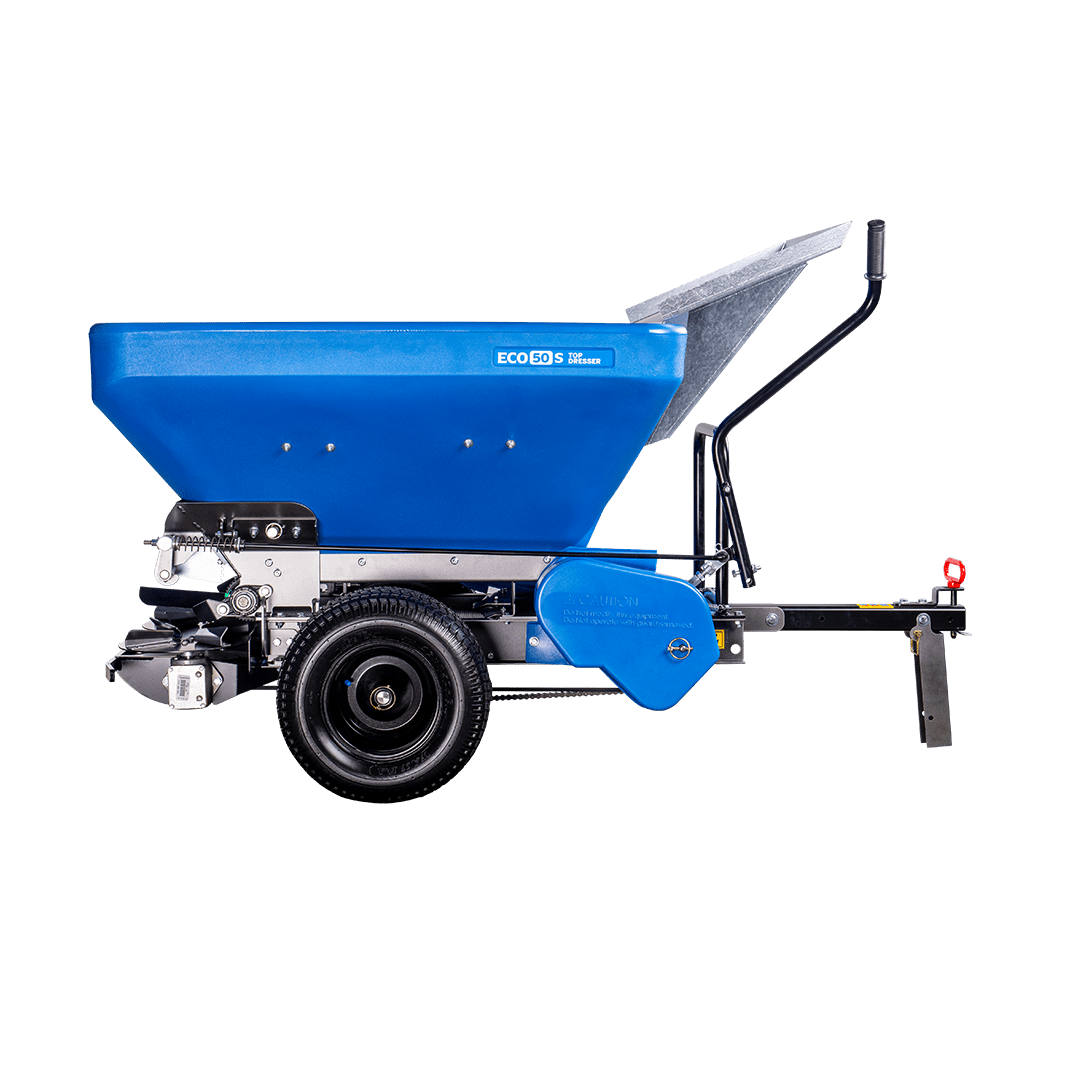 EcoLawn ECO50-S tow-behind top dresser for large turf areas