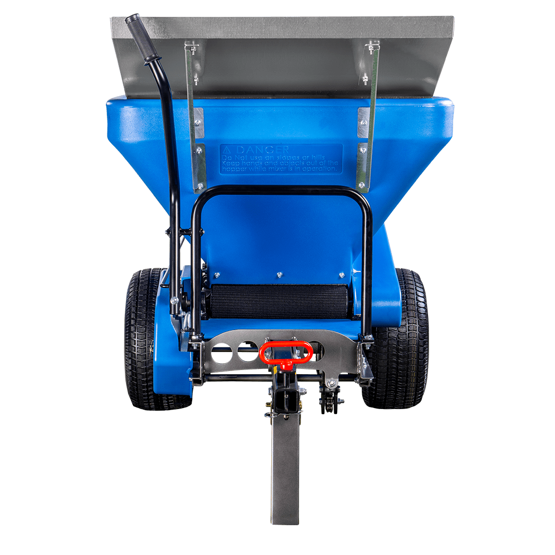 EcoLawn ECO50-S tow-behind sand spreader for ride-on mowers